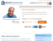 Tablet Screenshot of burialinsurance.org