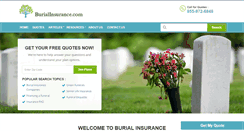 Desktop Screenshot of burialinsurance.com